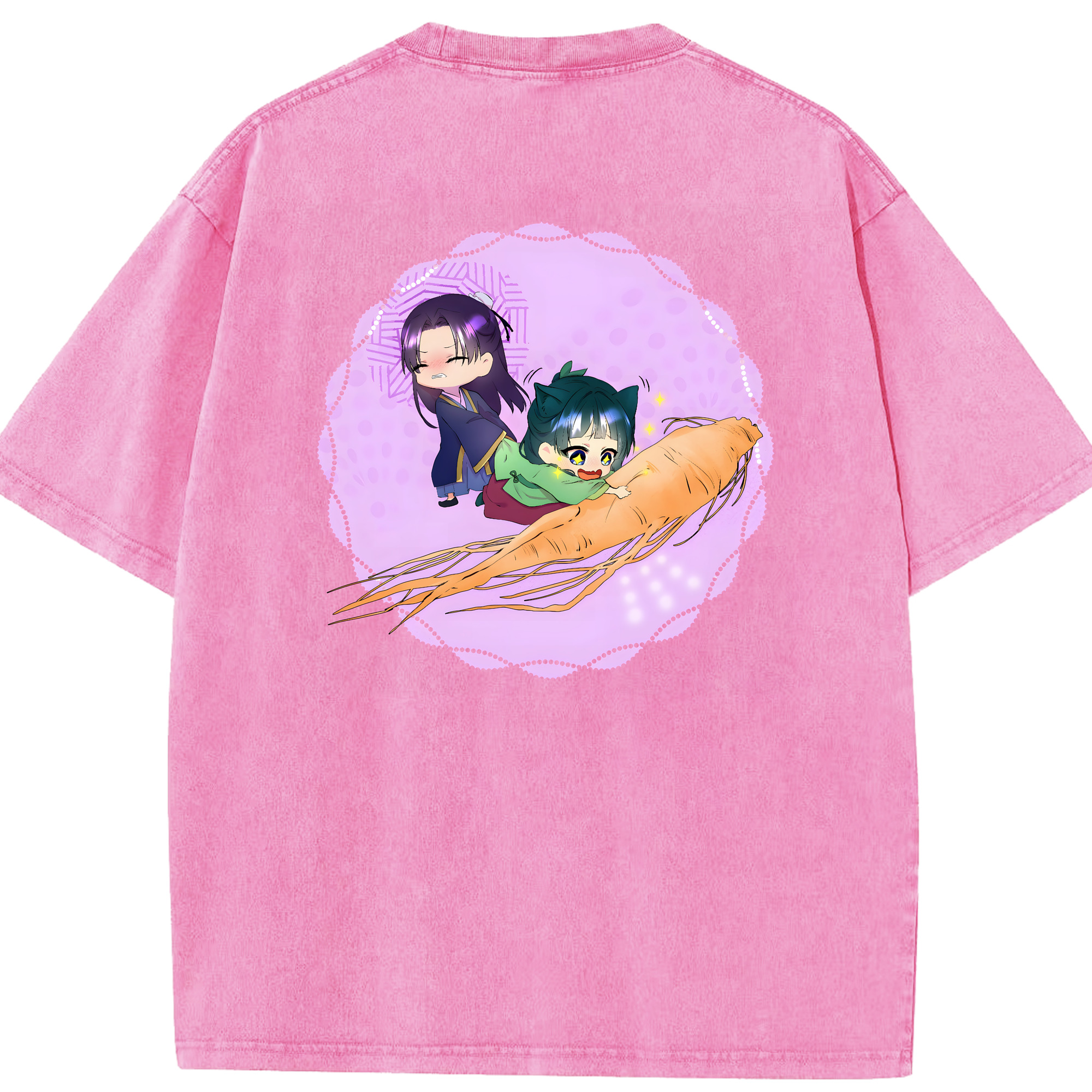 （画像用） 薬屋のひとりごと The Apothecary Diaries 綿100% ヴィンテージ風 半袖Tシャツ（背面プリント）